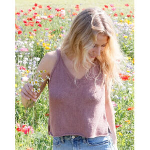 About Spring by DROPS Design - Top Strikkeopskrift str. XS - XXL