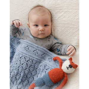 Baby Diamonds by DROPS Design - Baby Tæppe Strikkeopskrift 65-80 cm