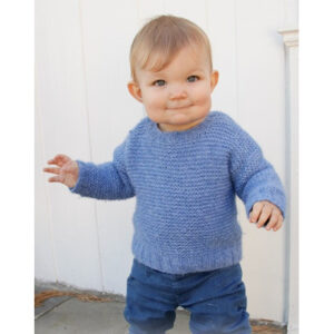 Baby Blue Note by DROPS Design - Bluse Strikkeopskrift str. 6/9 mdr - 7/8 år