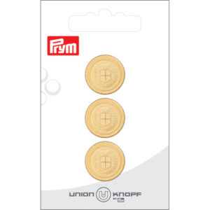 Prym Knap Mat Guld 18mm - 3 stk