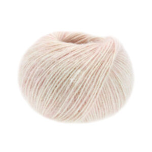 Lana Grossa Natural Alpaca Pelo Garn 011 Blød Pink Meleret