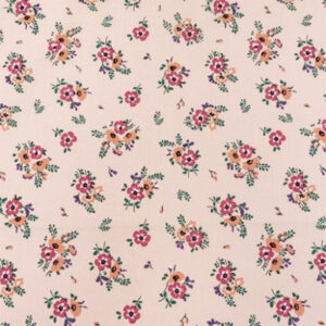 Bomuldspoplin Blomster 150cm 040 - 50 cm