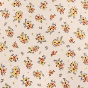 Bomuldspoplin Blomster 150cm 010 - 50 cm