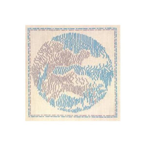 Dronningens Broderi broderikit - Dansk Vejr Marts 24 x 24 cm - Design af Dronning Margrethe II