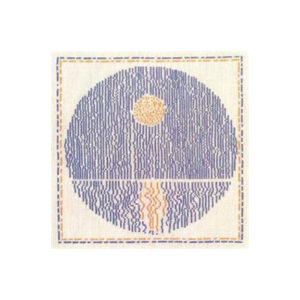 Dronningens Broderi broderikit - Dansk Vejr August 24 x 24 cm - Design af Dronning Margrethe II