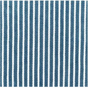 Denim Stof 145cm 1701 Blå Striber - 50cm
