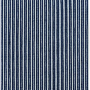 Denim Stof 145cm 008 Mørkeblå Striber - 50cm