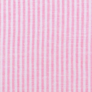 Hør/Bomuld Jersey Striber Stof 150cm 2217 Pink- 50cm