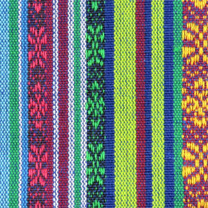 Jacquard m/ mexicanske striber 150cm Farve 005 - 50cm