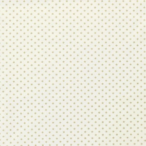 Bomuldspoplin Stof 145 cm 051 - Beige med små stjerner