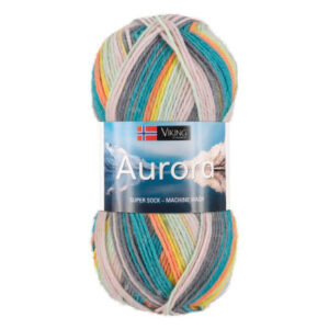 Viking Garn Aurora 621 Multi Petrol/ Orange/ Rosa