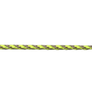 Anoraksnor Polyester 5mm Neongul/Grå - 50 cm