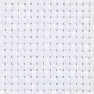 Aidastof, B: 150 cm, 35 tern pr. 10 cm, hvid, 3m/ 1 stk.