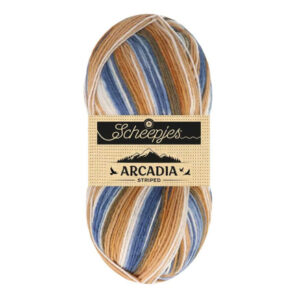 Scheepjes Arcadia Striped Garn 910 Tømmer