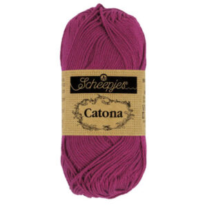 Scheepjes Catona Garn 128 Tyrian Lilla - 10g