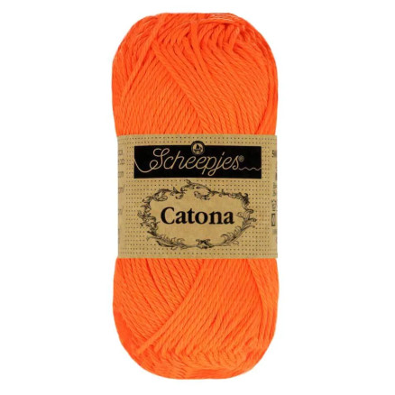 Scheepjes Catona Garn 603 Neon Orange - 10g