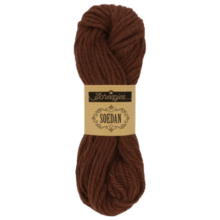 Scheepjes Soedan Garn 1338 Mørk Brun