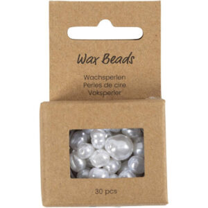 Voksperler, Oval, diam. 6-14 mm, hulstr. 1,3-1,5 mm, 30stk./ 1 pk.