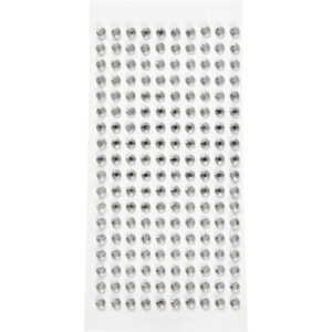 Rhinsten, diam. 5 mm, sølv, 144stk./ 1 pk.