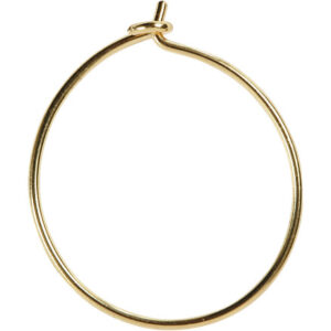 Creoler, diam. 20 mm, forgyldt, 8 stk./ 1 pk.