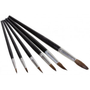 Artino Malerpensler/Kunstnerpenselsæt Runde Gedehår Ass. størrelser - 6 stk
