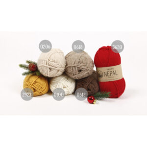 Julebluse KAL 2018 by DROPS Design Nepal str. S - XXXL