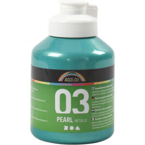 A-Color akrylmaling, grøn, 03 - metallic, 500ml
