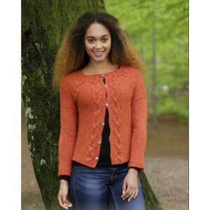 Autumn Vines Cardigan by DROPS Design - Jakke Strikkeopskrift str. S - XXXL