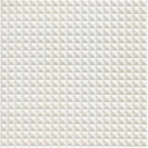 Kunstlæder Pyramider Stof 140cm 01 Hvid metallic - 50cm