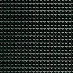 Kunstlæder Pyramider Stof 140cm 13 Sort metallic - 50cm