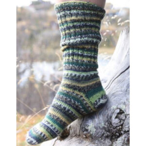 Woodlands by DROPS Design - Sokker Strikkeopskrift str. 38/40 - 44/46