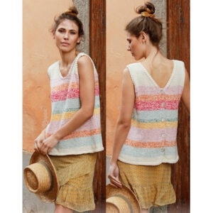 Block Party by DROPS Design - Top Strikkeopskrift str. S - XXXL