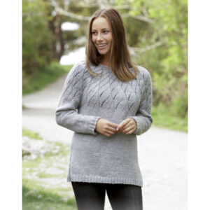 Winter Sea by DROPS Design - Bluse Strikkeopskrift str. S - XXXL