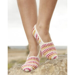 Tropical Steps by DROPS Design - Tøfler Hækleopskrift str. 35/37 - 41/43