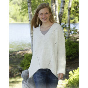 Zick Zack by DROPS Design - Bluse Strikkeopskrift str. S - XXXL