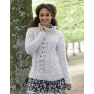 Winter Flirt by DROPS Design - Bluse Strikkeopskrift str. S - XXXL