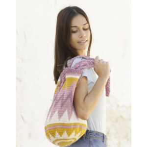 Andes Sunrise by DROPS Design - Taske Hækleopskrift 67x34 cm
