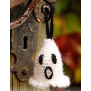 Casper by DROPS Design - Halloween Pynt Hækleopskrift 4 cm