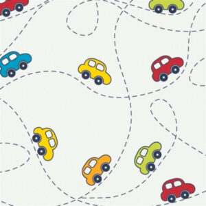 Bomuldsjersey Print Stof 150cm 002 Biler - 50cm