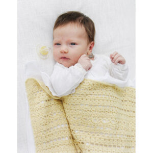 Blooming LilyÂ by DROPS Design - Baby Tæppe Hækleopskrift 65x86 cm