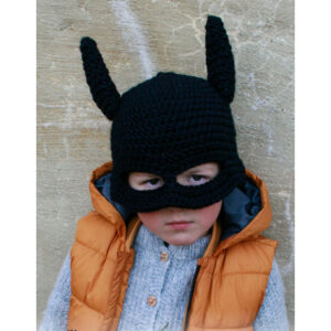 Bat HatÂ by DROPS Design - Flagermus Hue Hækleopskrift str. 1/2 år - 7/8 år