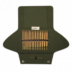 Addi Click Nature Oliven Træ Udskiftelige rundpindesæt 60-100cm 3,5-8mm - 8 størrelser