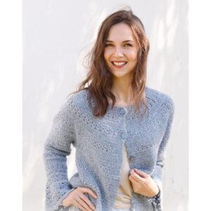 Spring Renaissance Cardigan by DROPS Design - Cardigan Hækleopskrift str. S - XXXL