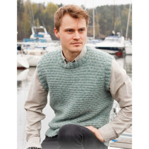Winter Rapids Slipover by DROPS Design - Vest Strikkeopskrift str. S-XXXL