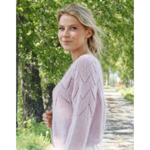 Wishing Well Cardigan by DROPS Design - Cardigan Strikkeopskrift str. S - XXXL