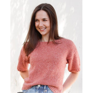 Cranberry Smoothie by DROPS Design - Top Strikkeopskrift str. S - XXXL