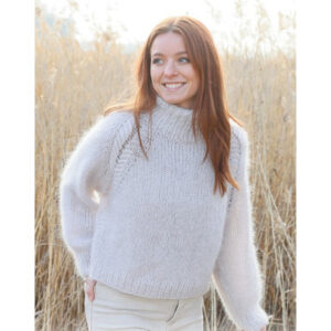 Winter Feather by DROPS Design - Bluse Strikkeopskrift str. S - XXXL