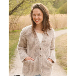 Autumn Medley Cardigan by DROPS Design - Cardigan Strikkeopskrift str. S - XXXL
