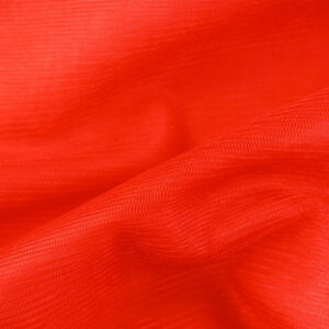 Tyl med glimmer Stof 150cm 37 Rød - 50cm