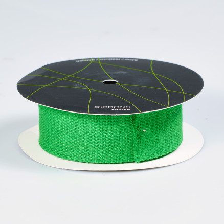 Infinity Hearts Taskestrop Bomuld 40mm 67 Lime grøn - 3m